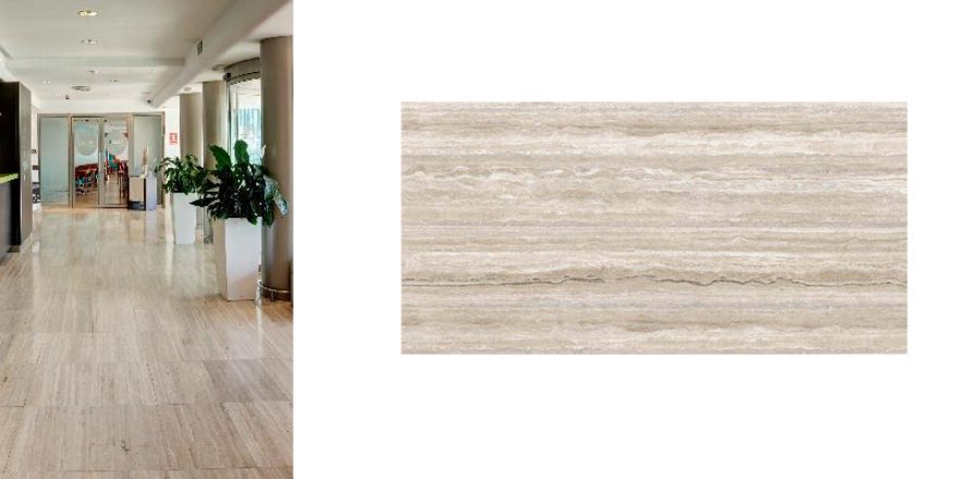 Pavimento gres Travertino beige